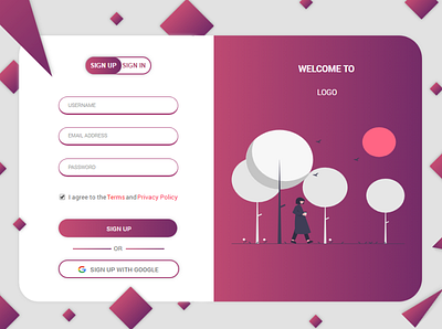 Design ui ux Sign up app design desktop graphic design interface ui ux