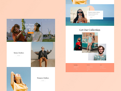 Web Design Project about Fashion Brand figma graphic design homepage illustration interface landing page minimal ui ui design uidesign ux web web design webdesign