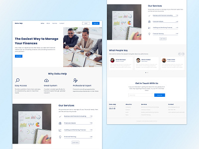 Doku Help · Finance Landing Page