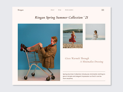 Ringan - Fashion Website Concept