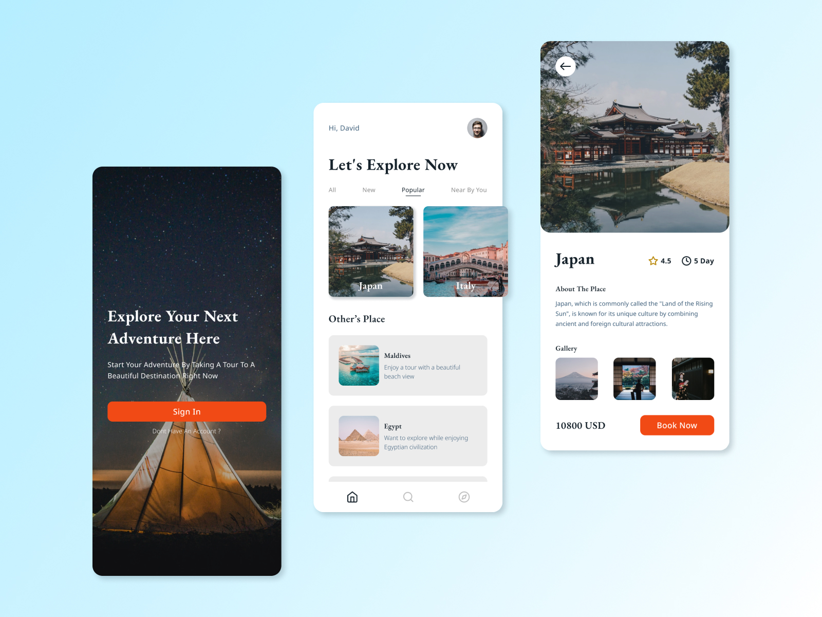 Pesona Travel App Design by Syaiful Hamid on Dribbble