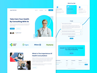 Jaga Kesehatan - Medical Landing Page clean clinic design doctor health healthcare healthy landing landing page medical ui ux web web design