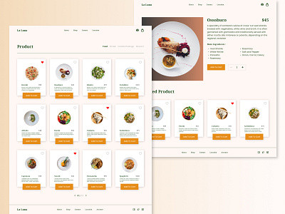 La Luna - Restaurant Website Exploration