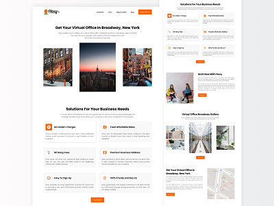 Flexy - Rental Property Landing Page agency architecture branding building clean design home home page house interior landing page minimalist office property real estate ui ux web web design website design