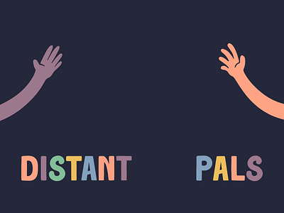 Distant Pals arms distant hands logo pals