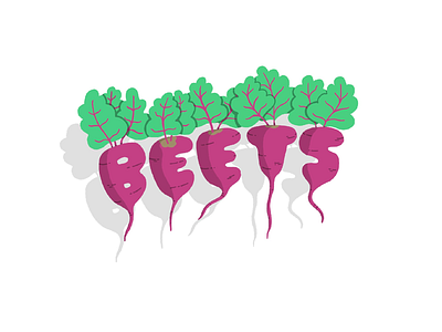 Beets beets illustration procreate words