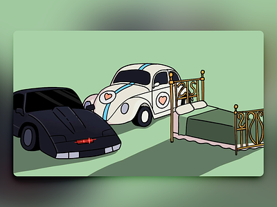 Would You Rather - #062 bed beet beetle car illustration kitt newsletter nightrider procreate