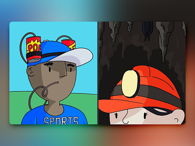 Would You Rather - #060 cap cave hat illustration miner procreate soda
