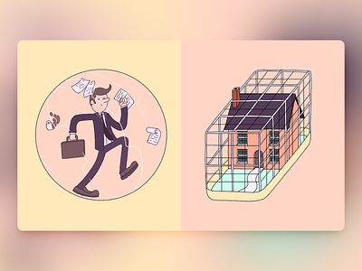 Would You Rather - #068 aweber cage hamster illustration newsletter procreate ui