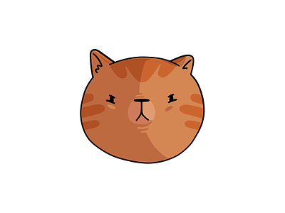 Angry Orange Cat angry cartoon cat orange procreate