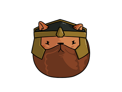 Gimli Cat cartoon cat gimli helmet lotr procreate