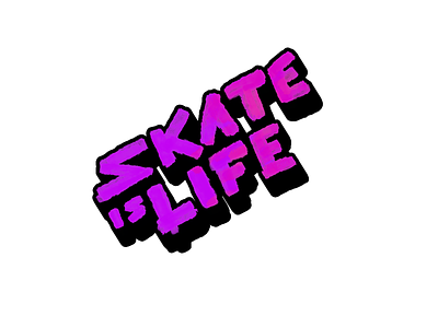 Skate is Life procreate roller skate skate skating sticker
