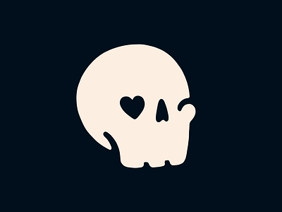 Skull Mark bones head heart logo skeleton skull skulls