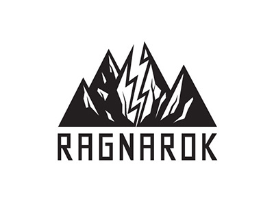 Ragnarok Logo lightning logo mountain ragnarok