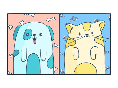 Would you rather be a dog or cat? cat comic dog illustration procreate would you rather
