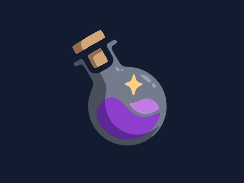 Potion gif illustration magic potion procreate