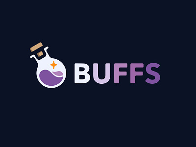 BUFFS Logo bottle icon illustration logo potion procreate procreateapp