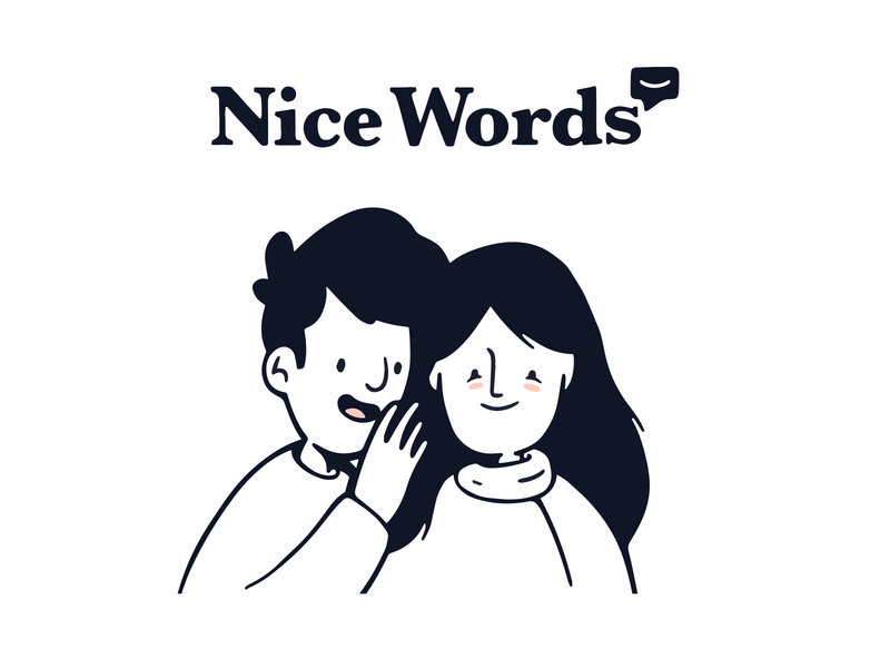 Nice Words cartoon illustration procreate procreateapp