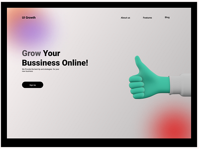 Grow Business online landing page