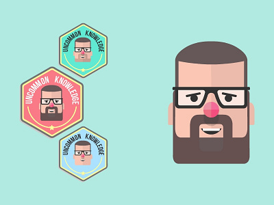 Uncommon Knowledge - Emblems and Logo Design branding flat design uncommon knowledge