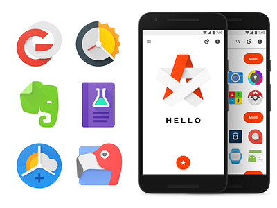 KMZ android google icon pack iconography material design