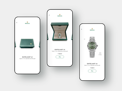 Rolex app shopping experience