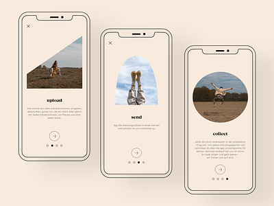 Komode App - Onboarding app branding fashion fashion brand ios mobile app onboarding product second hand store style