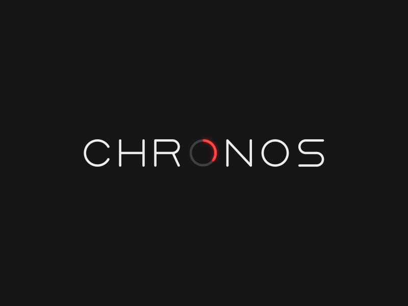 Chronos logo animation branding circle logo motion type typography