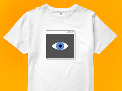 Artificial Intelligence T-shirt for sale! computer graphics design eye illustration interface retro t shirt ui vector window