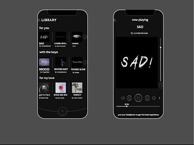 my first music app design android app app design apple application music music app music player ui uiux