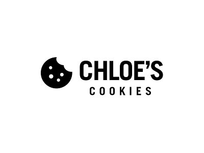 Chloe's Cookies Logo branding chocolate cookie dessert icon illustration logo logotype sugar typeface typography