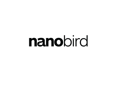 Nanobird Logo bird icon logo nano typeface typography