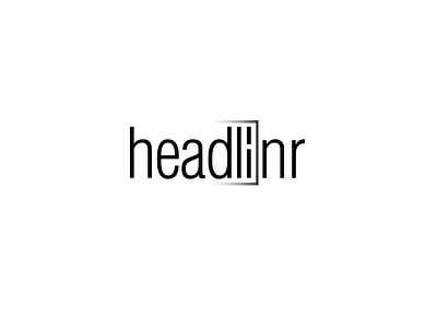 Headlinr Logo app branding clean editorial icon illustration logo logotype news paper type typography