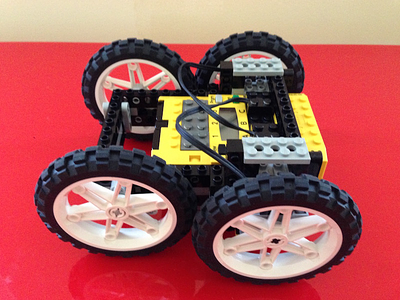 Lego Robot Car block brick car lego legos play robot toy wheel