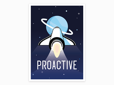 Proactive core value company core proactive rocket values