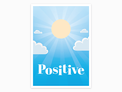 Positive core value core positive poster sun value