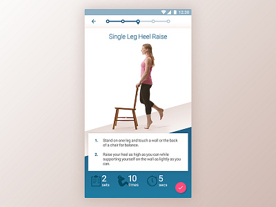 Physiotherapy Mobile App UI