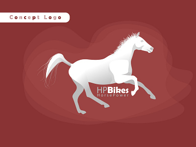 horse bike Logo Concept branding illustration logo