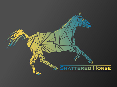 shatter horse Logo illustration logo vector artwork vector illustration