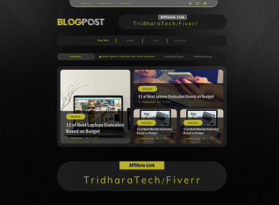 Modern Responsive Blog Layout 3d graphic design ui ux website website design