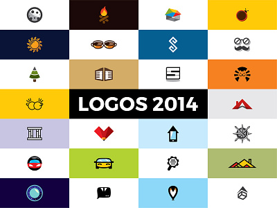 Logo collection 2014 behance branding collection icon identity logo logo design logofolio logotype mark portfolio symbol