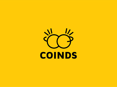 Coinds logo bank brand branding coins concept design icon identity logo logotype mark yellow