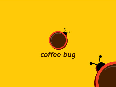 Coffee Bug logo brand branding coffee concept cup design drink food logo logotype mark mug