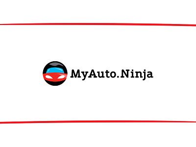 My Auto Ninja logo auto brand branding car character design graphic design logo logotype mark mascot ninja