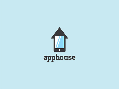 Apphouse logo app brand branding design graphic design house icon logo logotype mark phone smartphone