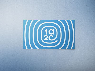 1a2c logo blue brand branding business business card card identity lines logo logotype mark minimal