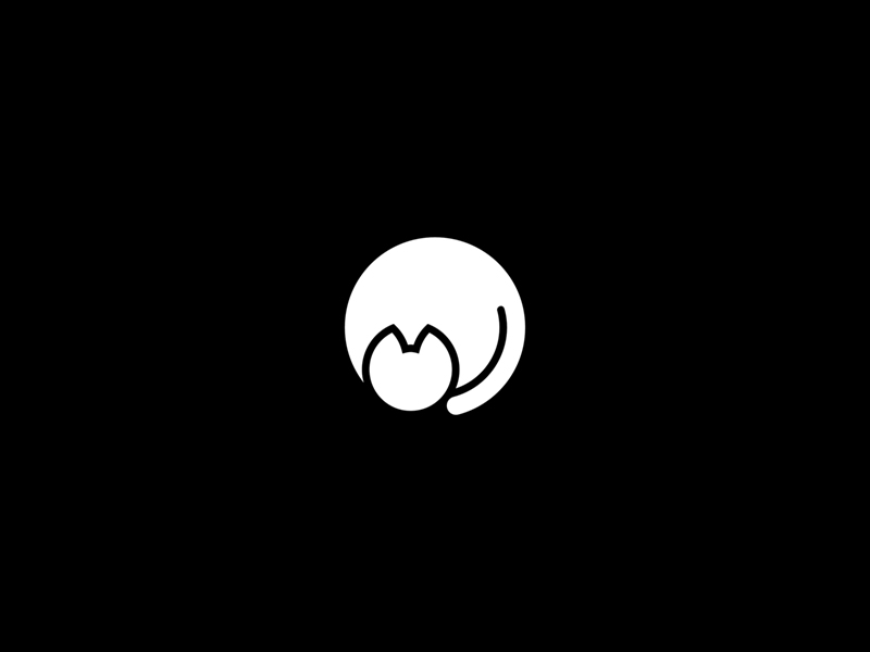 Sweet Home black brand branding cat cute icon kitty logo logotype mark minimal white