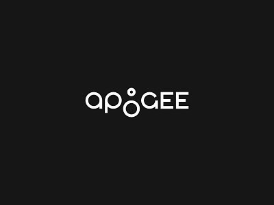 Apogee brand branding geometric logo logotype mark minimal monoline moon simple type typography
