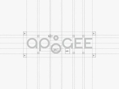 Apogee construction grid brand construction geometric grid logo logotype minimal monoline moon simple type typography