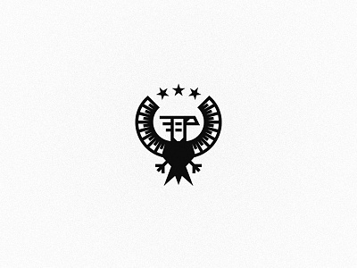 Eagle logo bird black brand branding eagle heraldic heraldry logo logotype modern simple wings